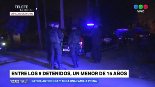 Nueve detenidos en una persecución policial: secuestraron cocaína, marihuana y un fusil