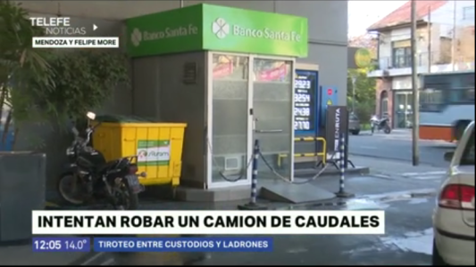 Tiroteo entre custodios y ladrones: una banda de delincuentes intentó robar un camión de caudales