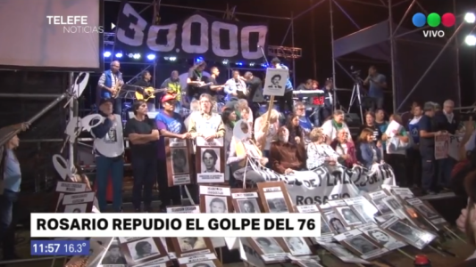 Multitudinaria movilización a 43 años del golpe