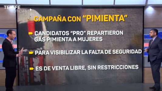 Un candidato de Cambiemos regaló gas pimienta para combatir la inseguridad
