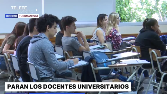 Docentes universitarios se adhirieron al paro por 48 horas