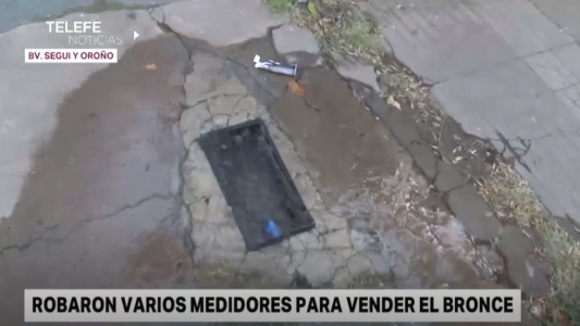 Segui y Oroño: robaron medidores de agua para vender el bronce