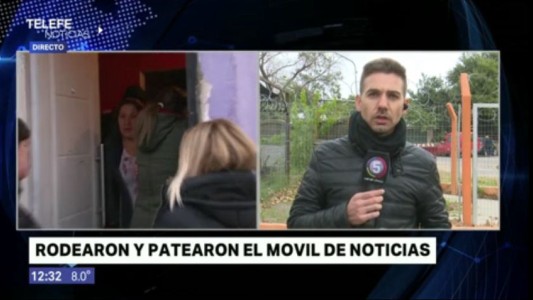 Amenazaron y agredieron en vivo al móvil de Telefe Noticias