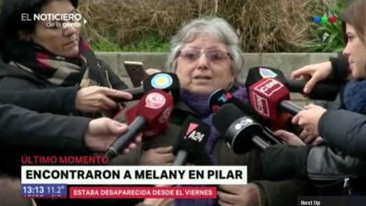 Encontraron sana y salva a Melany Aguiar