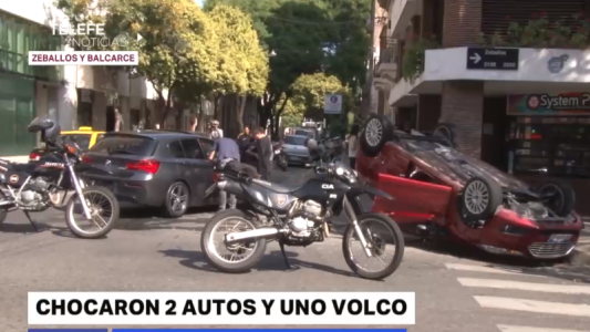 Choque y vuelco en Balcarce y Zeballos