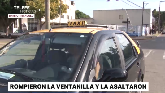 27 de Febrero y Godoy: rompieron la ventanilla de un taxi y la asaltaron
