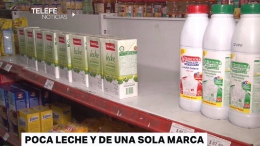 Por qué falta leche en las góndolas