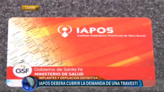 IAPOS deberá cubrir la demanda de una travesti