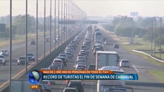 Record de turistas en el fin de semana de Carnaval