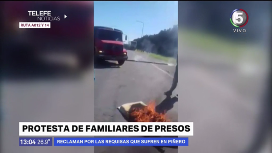 Piñero: familiares de detenidos realizaron una protesta por las condiciones de las requisas