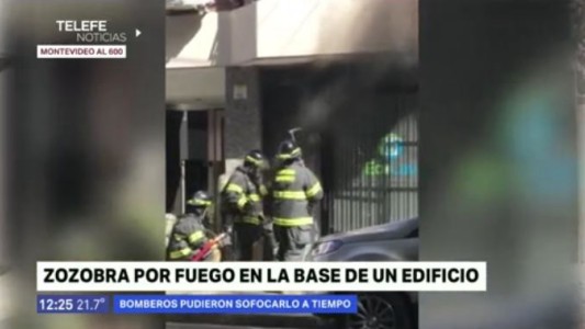 Se incendió una lavandería en Montevideo al 600