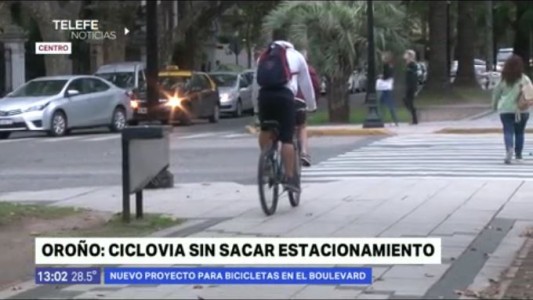 Oroño: proponen ciclovías sin quitar el estacionamiento