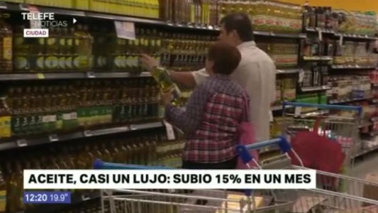 Subió un 15 % el aceite en el último mes