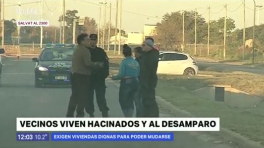 Zona Cero: tensión entre vecinos y agentes de seguridad por el otorgamiento de viviendas