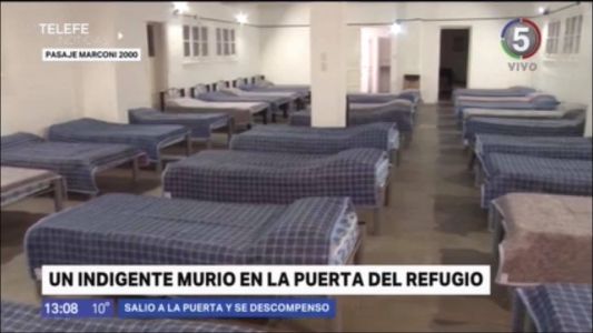 Un indigente murió en la puerta del refugio Sol de Noche