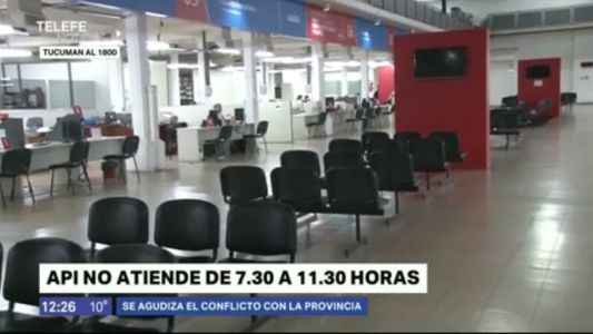 API: atención reducida durante toda la semana por extensión de medida de fuerza