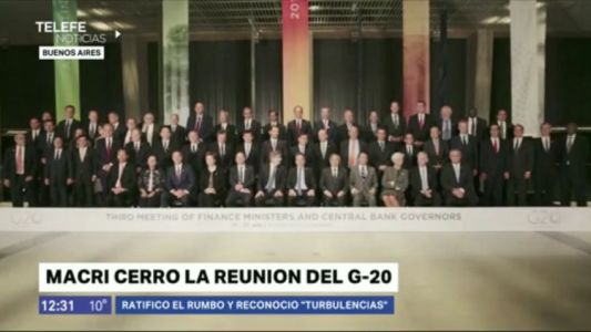 Macri cerró la cumbre de ministros de Finanzas del G-20