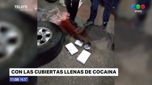 Detuvieron a un automovilista que llevaba cocaína escondida en una rueda de auxilio