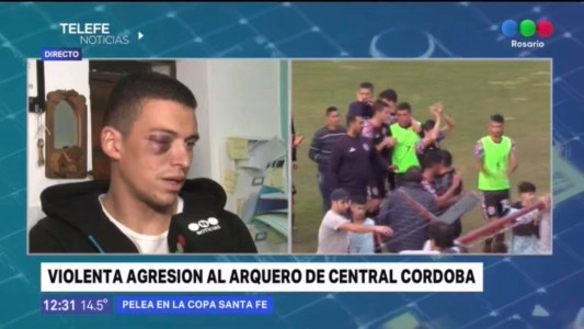 Violenta agresión al arquero de Central Córdoba en la Copa Santa Fe