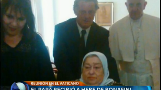 El Papa recibió a Hebe de Bonafini