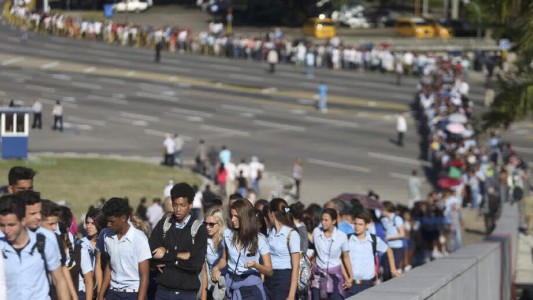 El pueblo cubano despide a Fidel Castro en la Plaza de la Revolución