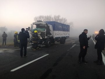 Tres personas resultaron heridas en un choque múltiple en la autopista Rosario-Santa Fe