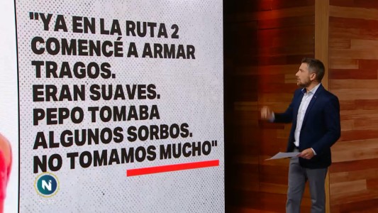 La corista de "El Pepo" declaró que iban tomando vodka