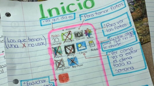 ¡Una ternura! Le hizo un tutorial a la abuela para que aprenda a usar su primer celular