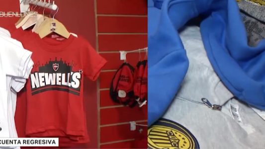 Crece la venta de indumentaria a una semana del clásico rosarino