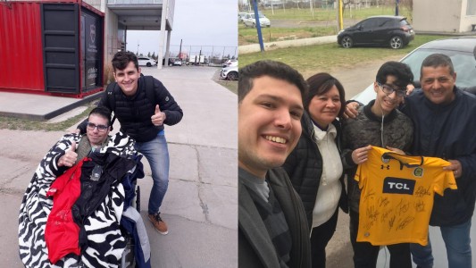 El mejor clásico: jugadores de Newell's y Central se reunieron con jóvenes electrodependientes