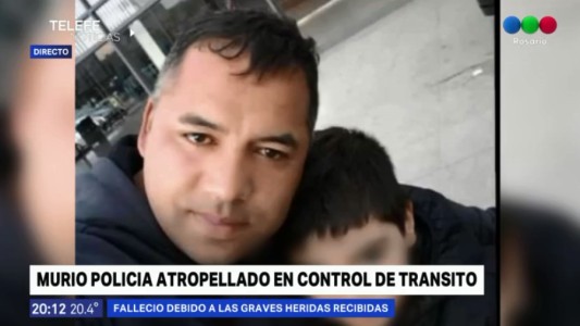 Murió el policía atropellado en un control de tránsito