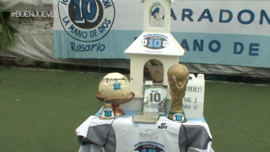 La Iglesia Maradoniana celebra el regreso de Diego a Rosario