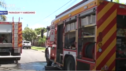 Voraz incendio en una casa de zona sur