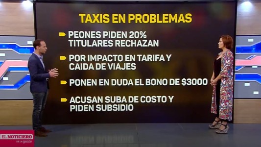 Taxis en problemas: peones reclaman un aumento del 20% en la tarifa