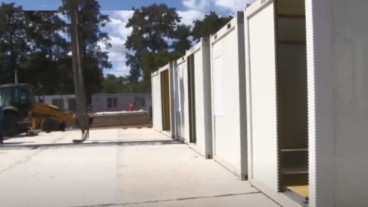 Avanzan las obras en el hospital modular de Granadero Baigorria