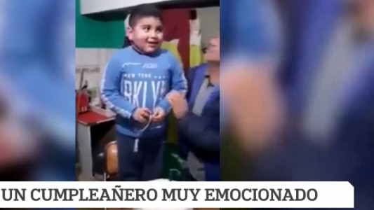 Dieguito, ¡el cumpleañero más emocionado del mundo!