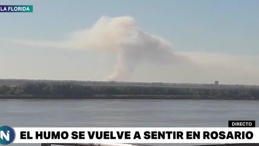 Incendios en las islas: otra noche con aire irrespirable en Rosario