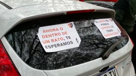 Una "caravana leprosa" para Messi en Rosario