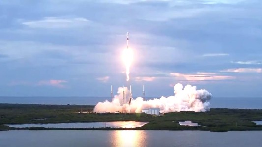 Hipnótico: el despegue del Saocom 1B visto desde el cohete