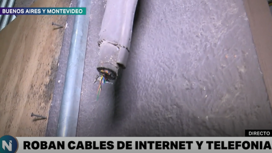 Una nueva modalidad delictiva: se roban cables de telefonía fija e internet