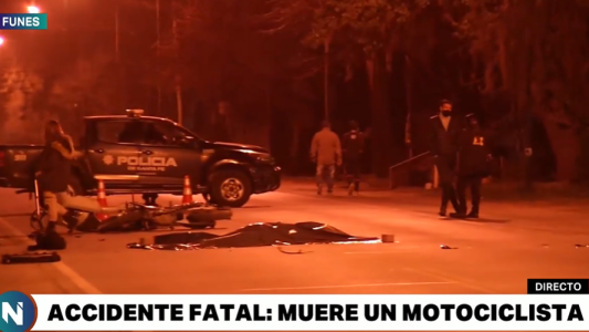 Choque fatal en la ruta 9: murió un motociclista a la altura de funes