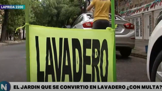 Un vecino denunció al jardín que se transformó en lavadero y le cayó una inspección de la GUM