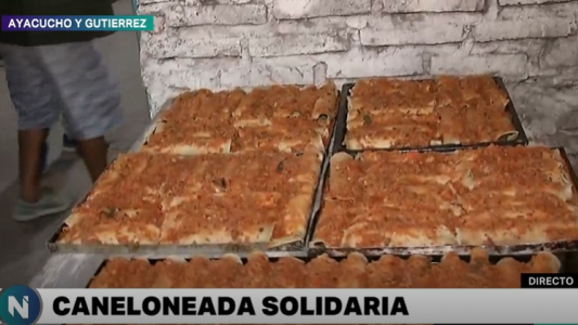 1000 canelones por los 1000 días de los merenderos Arcoíris Auriazul