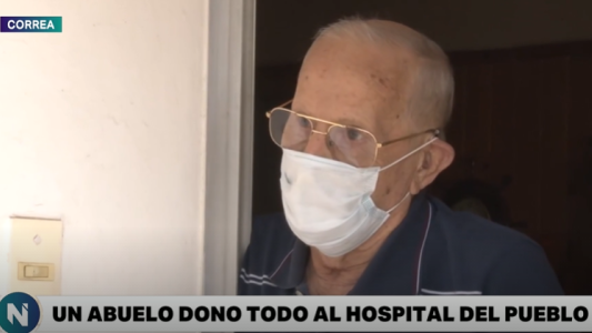 Cachi, el anciano que donó todos sus bienes al hospital de su pueblo