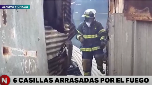 Génova 2000: diez familias perdieron todo por un incendio en las casillas donde vivían
