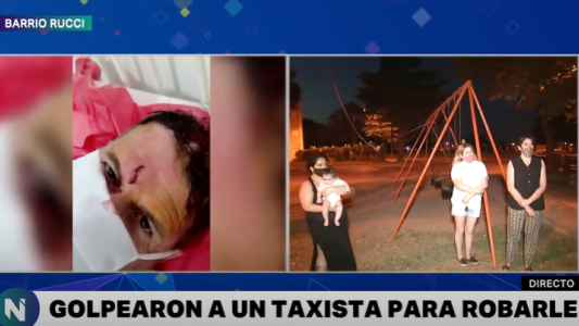 Barrio Rucci: golpearon brutalmente a un taxista para robarle