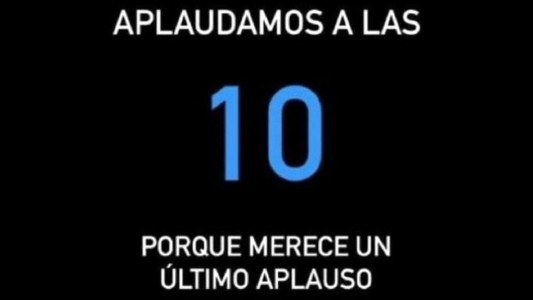 "Aplaudamos a las 10": convocan a un homenaje para Diego a las 22