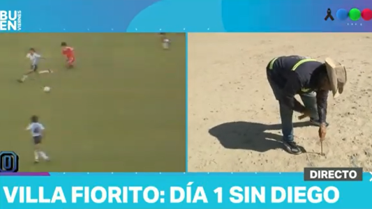 Comenzaron a armar el potrero "Diego Armando Maradona" en Fiorito