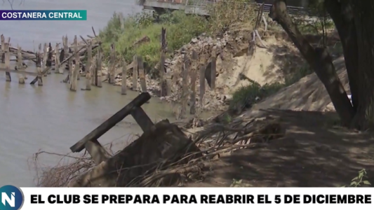 Tras el derrumbe de la barranca, el Club Mitre se prepara para reabrir sus puertas