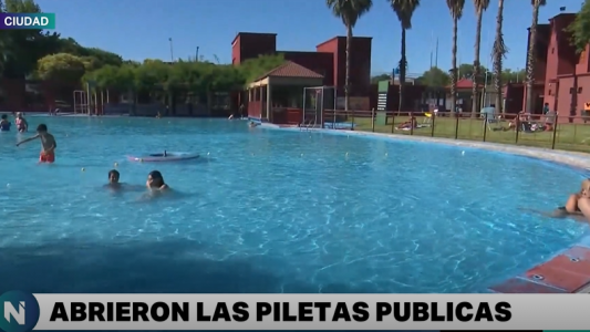 Los rosarinos disfrutaron del día de apertura de las piletas públicas